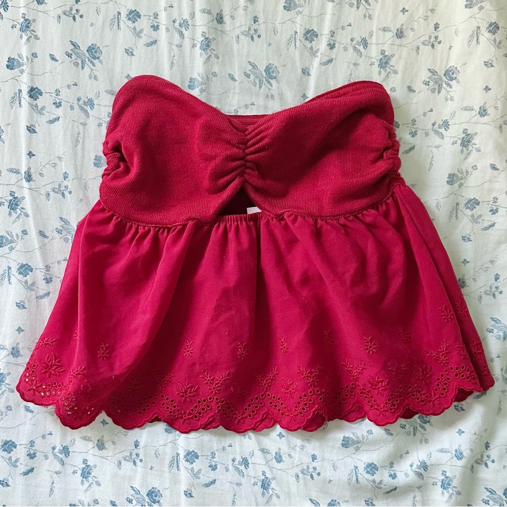 NWT Wild Fable red babydoll top